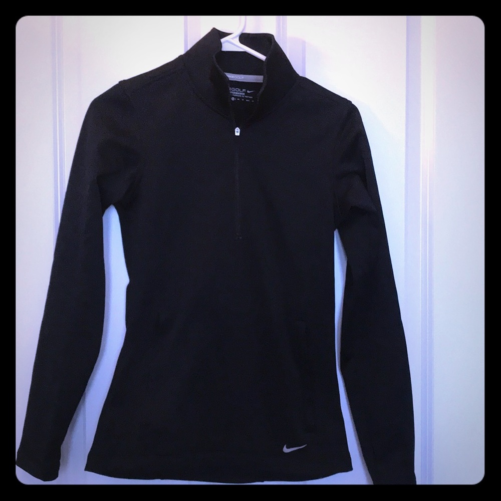 Nike Golf black fleece quarter zip